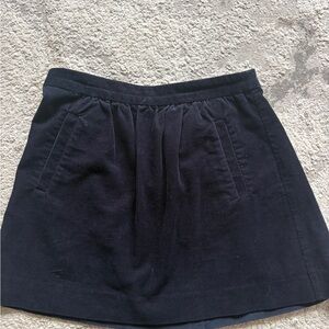 J. Crew Navy Mini Skirt with Subtle Texture Size 4 Corduroy
